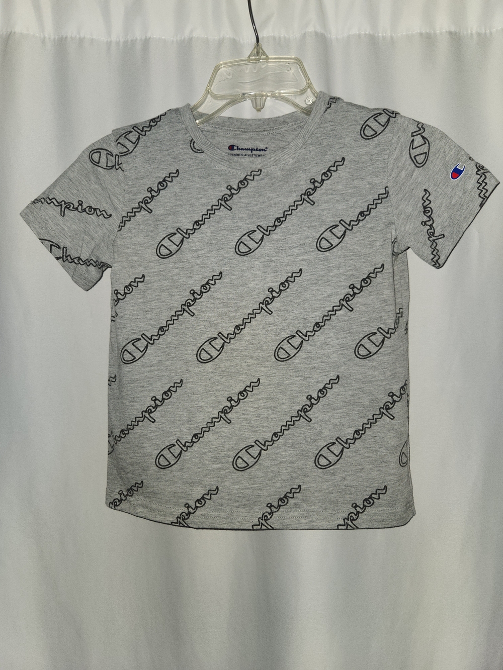 Champion Boys' Grey Logo Tee #sporty #athletic #lightweight #casual #sporty